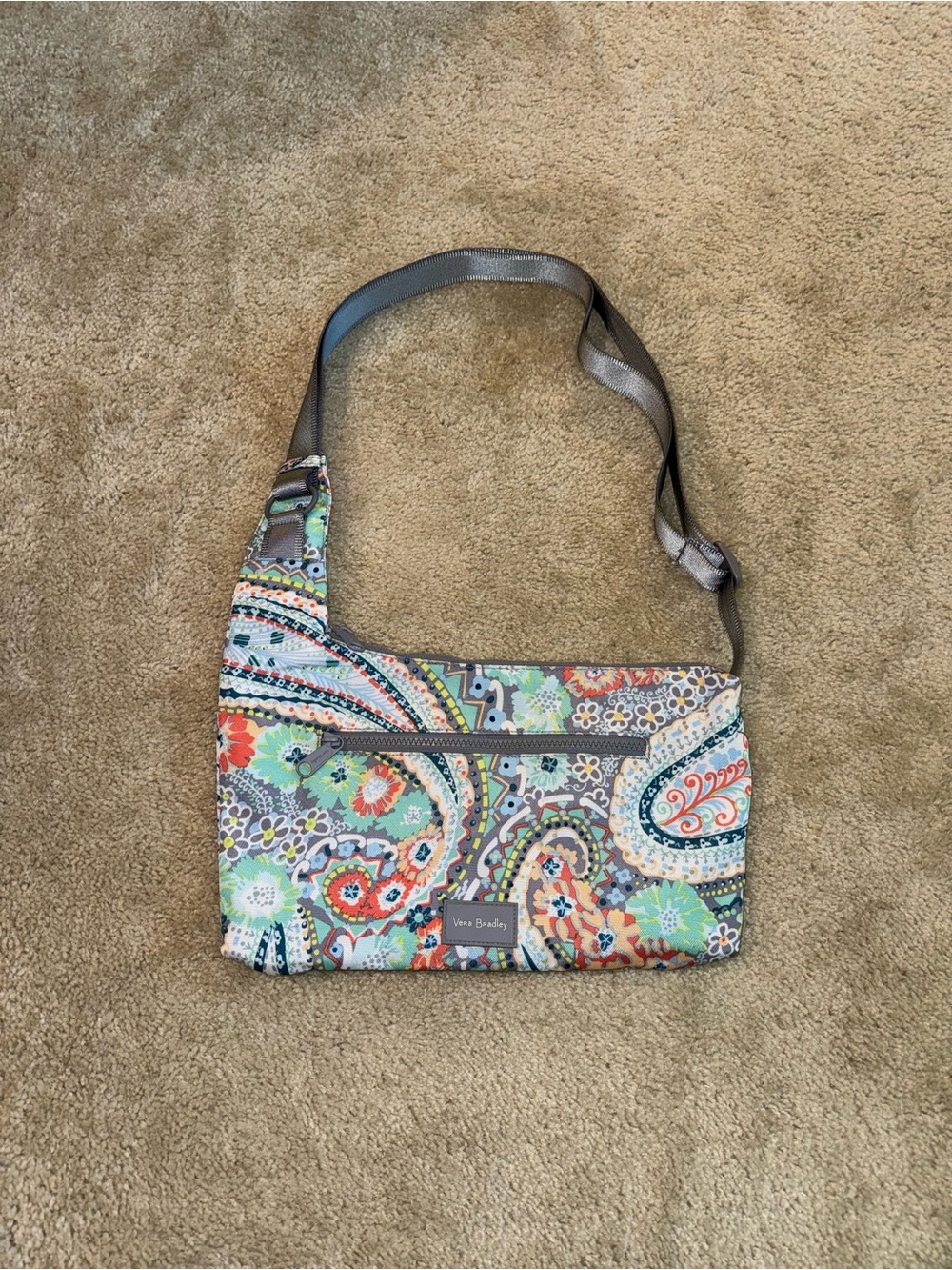 Vera Bradley ReActive Hipster Crossbody Bag in Citrus Paisley